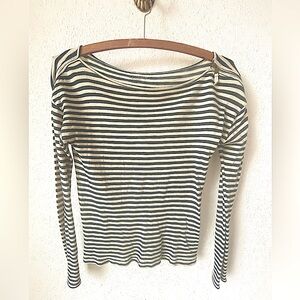 Loft | Striped Long Sleeve Shirt